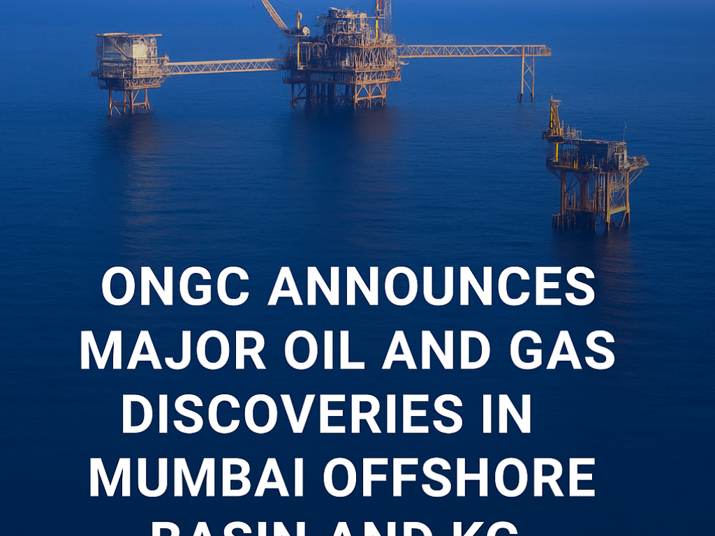 ONGC Discovers New Oil and Gas Reserves in Mumbai Offshore and KG Basin