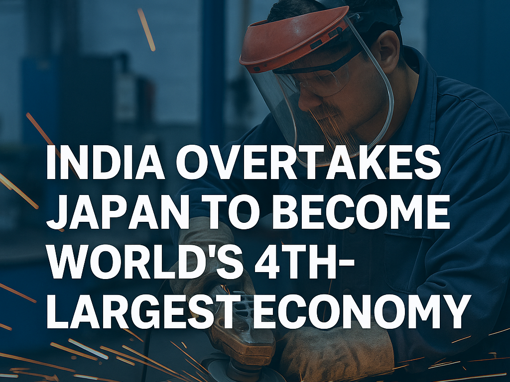 India Overtakes Japan to Become World’s 4th-Largest Economy