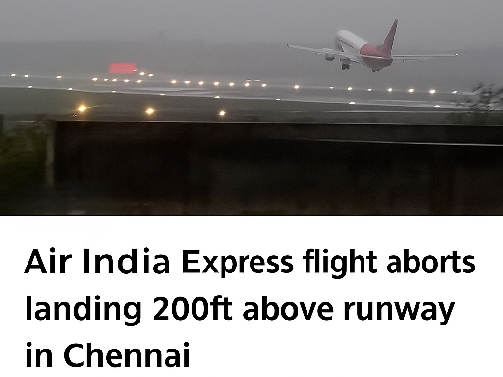 Air India Express Flight Aborts Landing 200ft Above Runway in Chennai