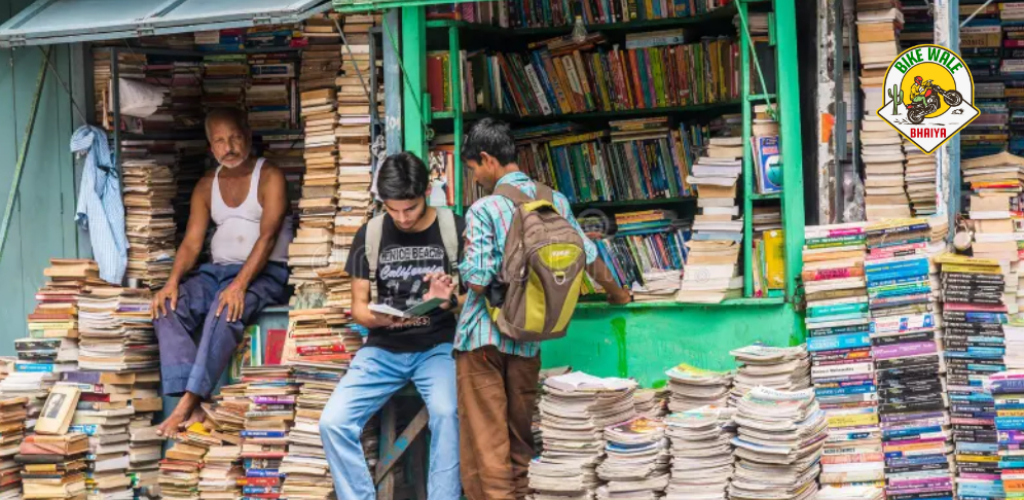 Exploring College Street and Book Market on Two Wheels