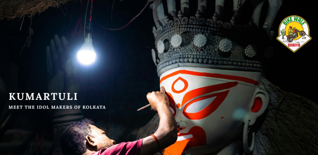 Bike Ride to Kumartuli – Meet the Idol Makers of Kolkata